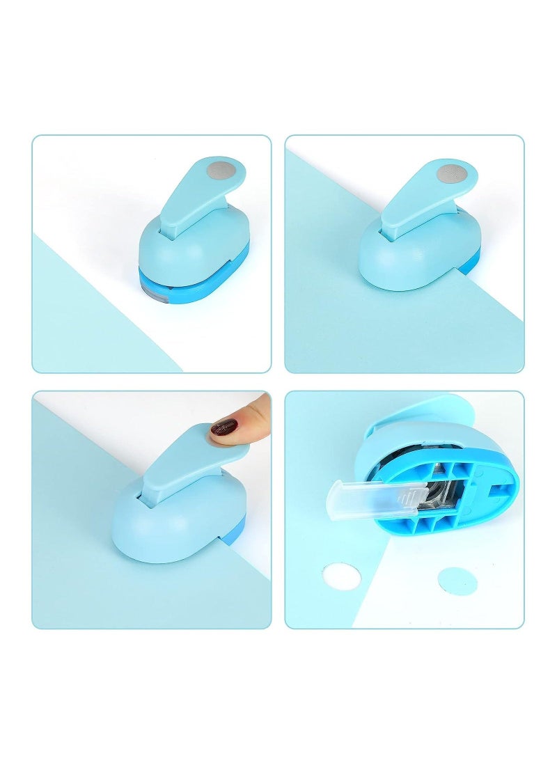 Excefore - Paper Punch 3 PCS Hole Punch Shapes Hole Puncher for Crafts Paper Punches Decorative Snowflake Star Circle Hole Puncher for Crafting Scrapbook Nail Designs - Image 1