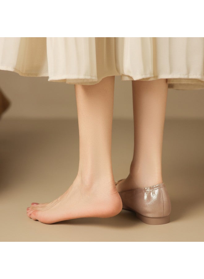 St&Sat Soft Sheepskin】 Saturday Women's Single Shoes, Deep Opening, Low Heel Loafers, Elegant Single Shoes, Women's Leather Shoes - Image 3