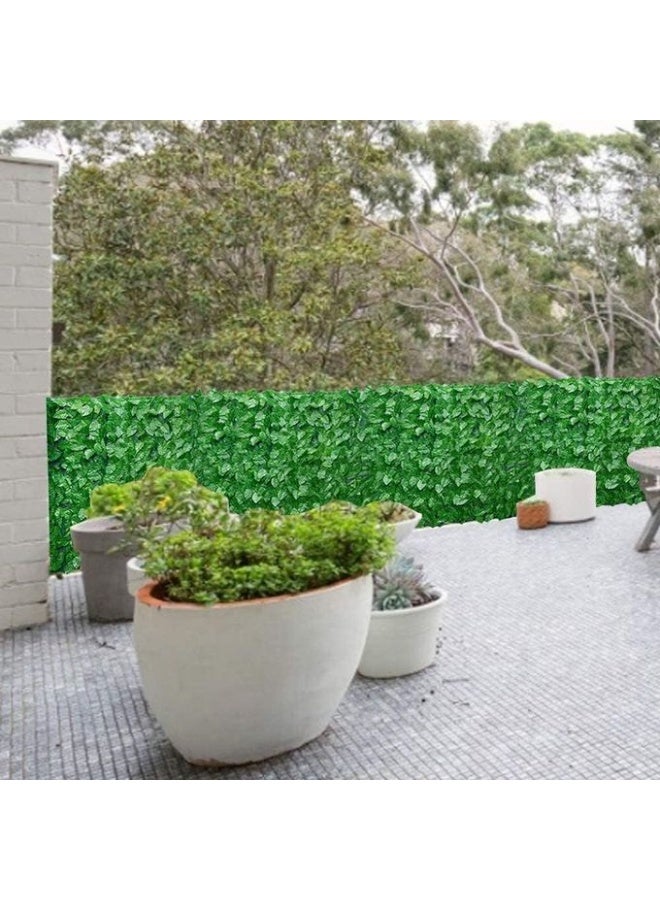 ناما شاشة على شكل لبلاب لحماية خصوصية الشرفة من زدلسيوس 3 متر × 1 | بدون ثقب | حماية الرياح للشرفة والحديقة والفناء | ستارة الخصوصية للحديقة حاجز أسوار زخرفية - Image 2