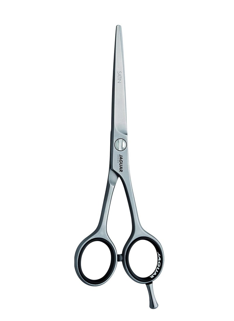 JAGUAR Jaguar White Line Satin Classic Hairdressing Scissors, 6.5-Inch Length, Silver 