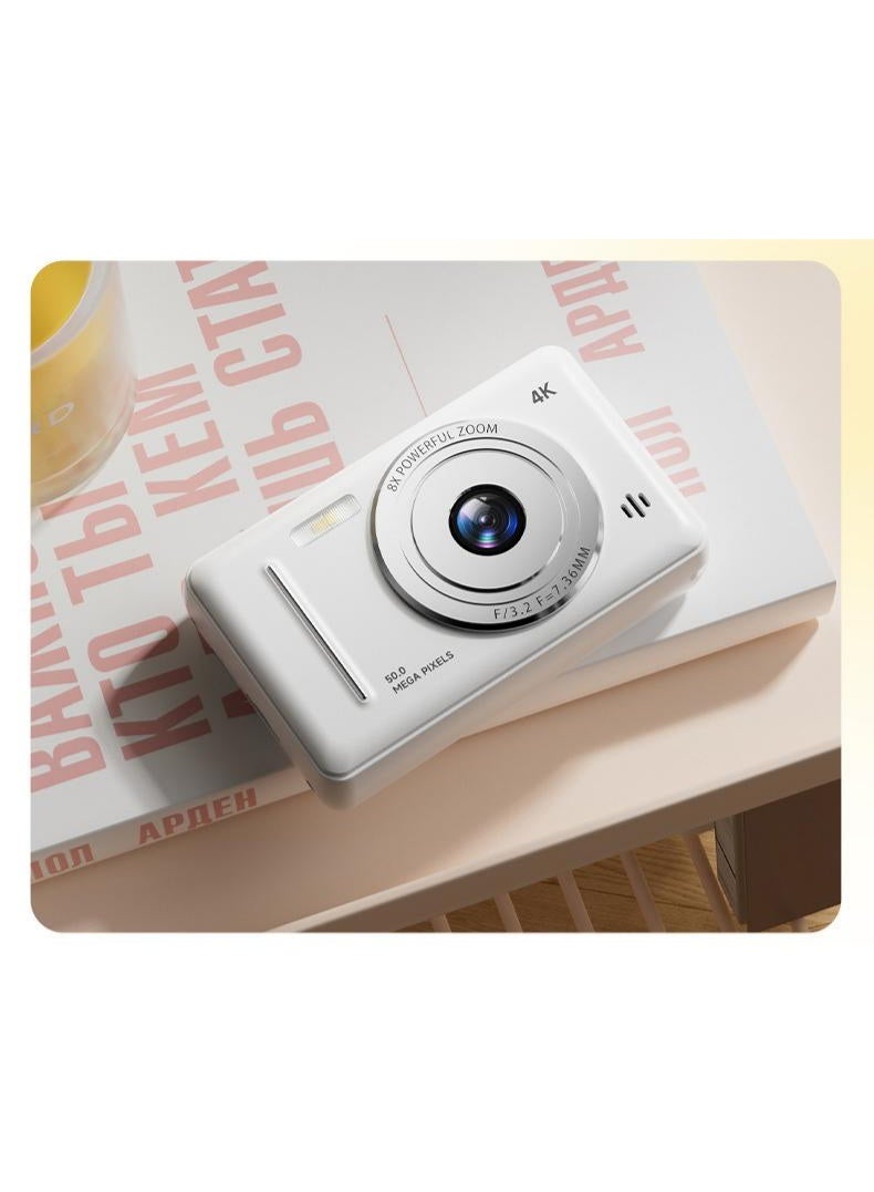 Kids 4K Digital Camera for Boys Girls, Mini Photo Video Camera with 2.4 Inch LCD Screen, 8X Zoom, Portable Camera for Travel, Outdoor & Birthday Gift - Image 5
