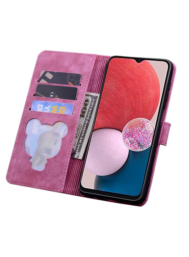 S-TOP Case For Samsung Galaxy S23 FE 5G Cartoon Sakura Cat Embossed Leather Phone Case - Image 3