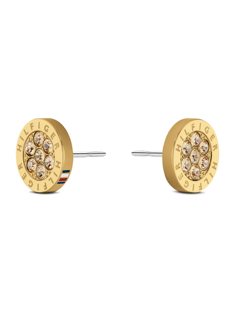 تومي هيلفيغر Tommy Hilfiger Women's Gold Stud Earrings - 2780566