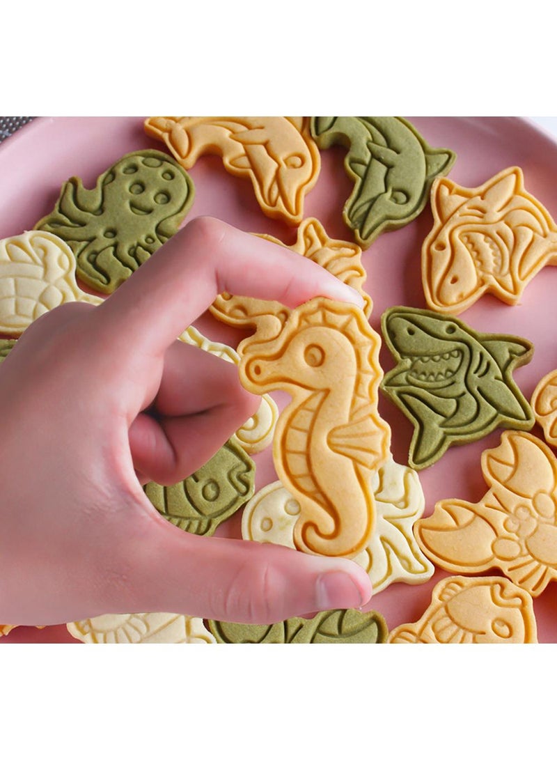 Sweet seven 8pc 3D Animal Cookie Cutters and Stampers Set - Unique Shapes for Memorable Treats - Great for Kids' Parties and Holidays - Image 2
