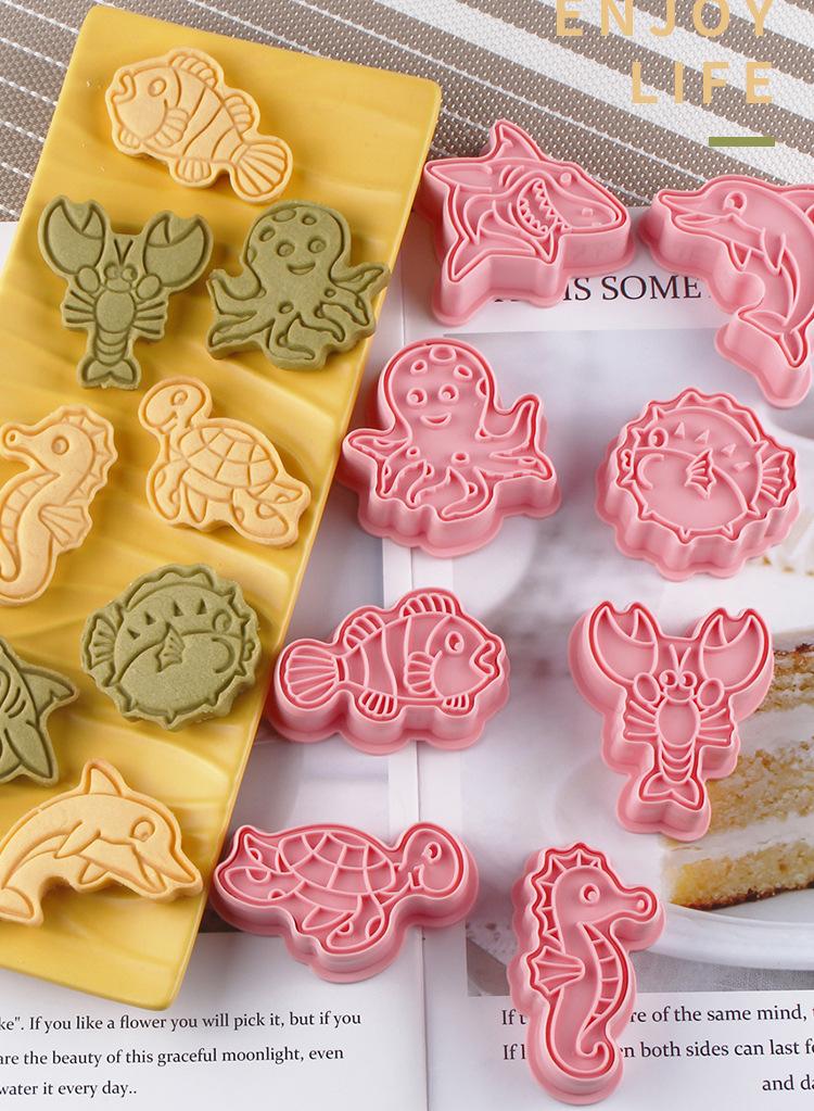 Sweet seven 8pc 3D Animal Cookie Cutters and Stampers Set - Unique Shapes for Memorable Treats - Great for Kids' Parties and Holidays - Image 5