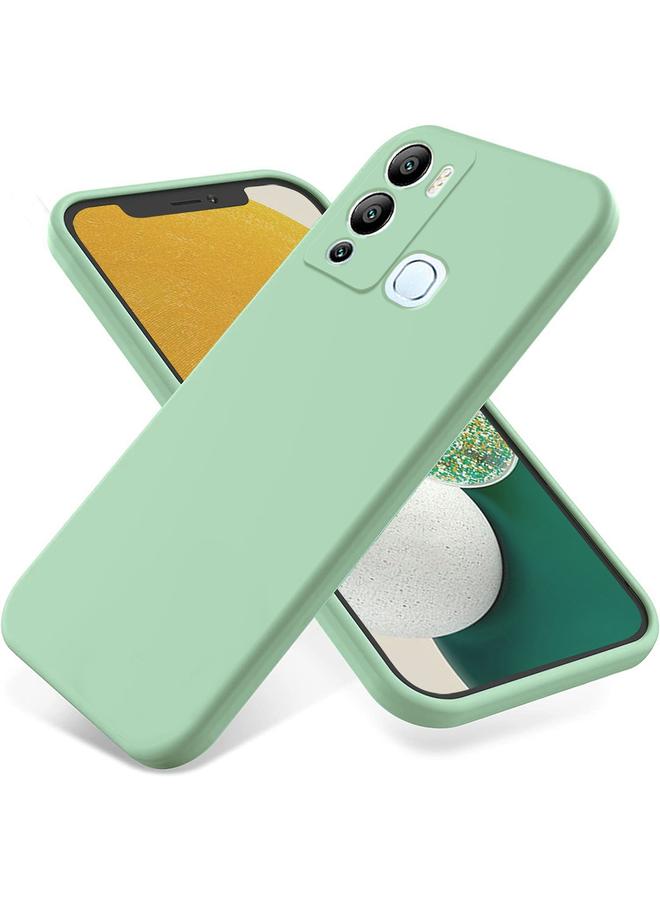 اس-توب جراب لهاتف Infinix Hot 12i مصنوع من السيليكون السائل المقاوم للصدمات بلون نقي - Image 1