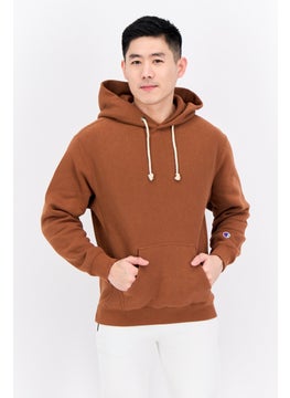 Champion Men Sportswear Fit Long Sleeves Outdoor Hoodies, Brown  - Image 1