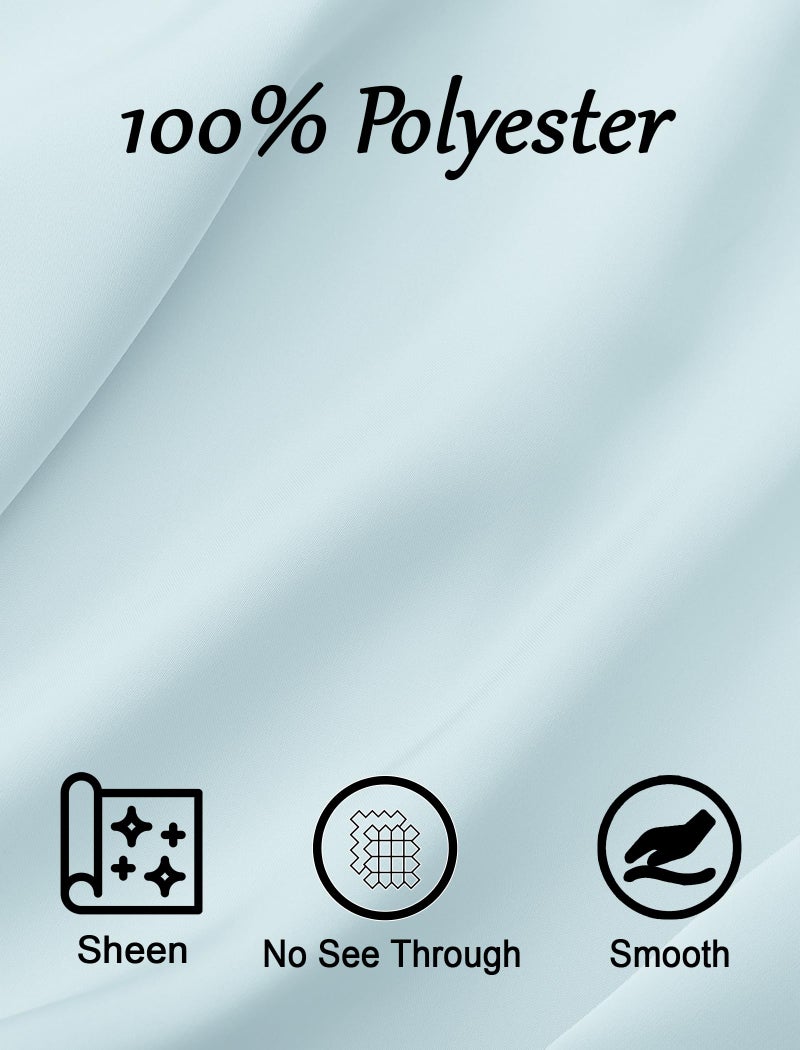 EXARUS Girls Bodycon Dress Pre Teen Ruched Formal Dance Evening Party Dresses Tween Mini Spaghetti Strap Satin Cowl Neck Short Tight Fitted Pencil Light Cyan 10Y - Image 3