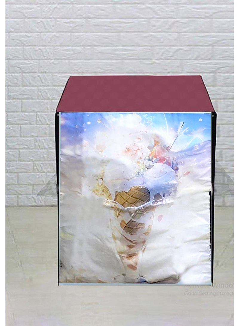 غطاء غساله اتوماتيك ايس كريم - Image 1