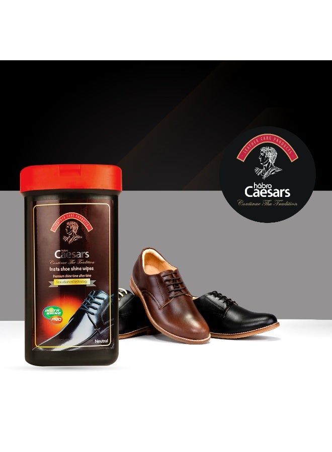 Caesars Insta Shoe Shine Wipes - Image 1
