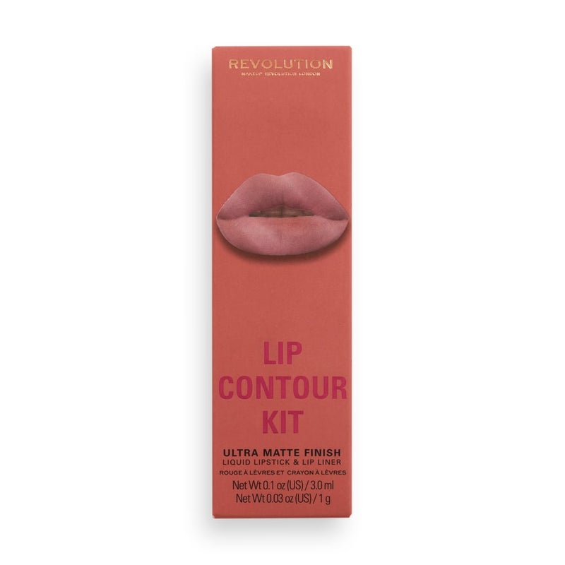 Revolution Lip Contour Matte Lipstick & Liner Duo – Brunch - Image 4