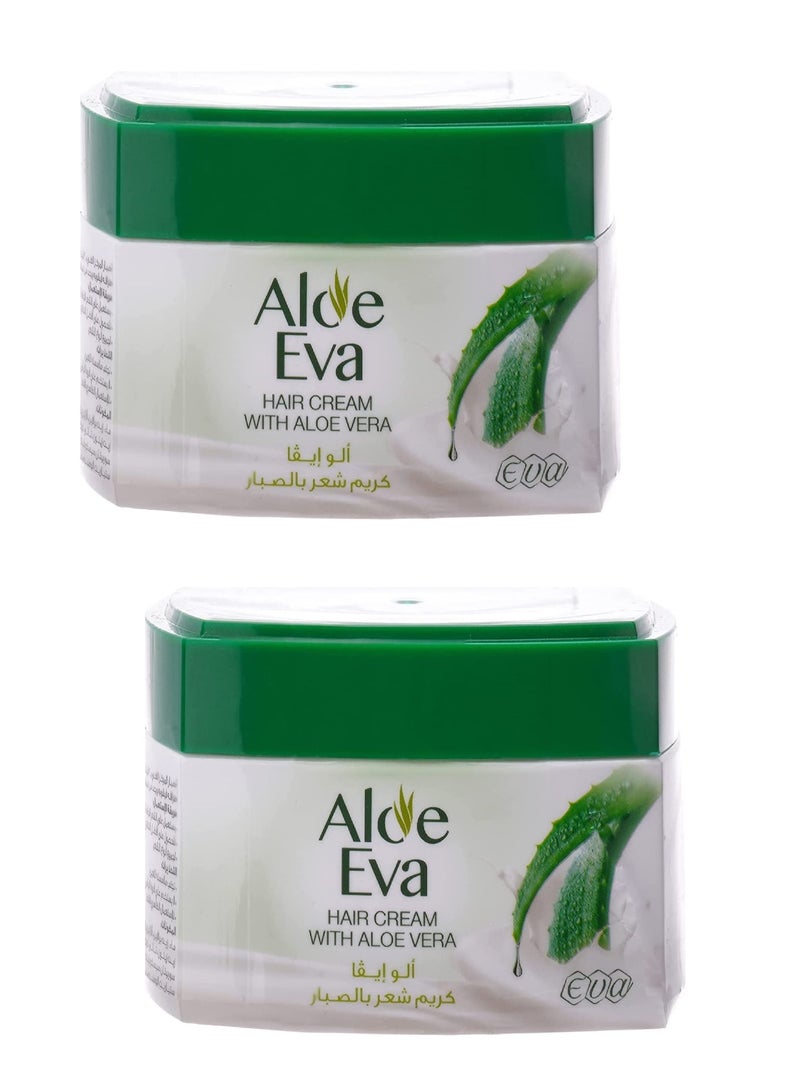 Eva 2-Piece Set Hair Cream With Aloe Vera 2 X 85G - Image 1
