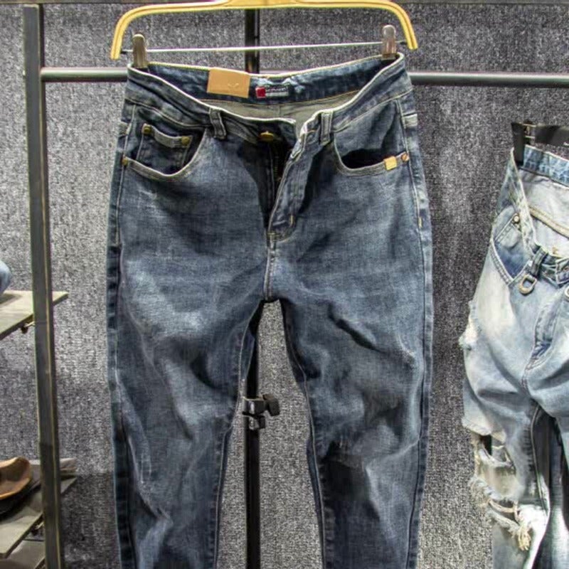 Unisex Classic Denim Jeans Loose Fit Daily Outdoor Wear - Image 3
