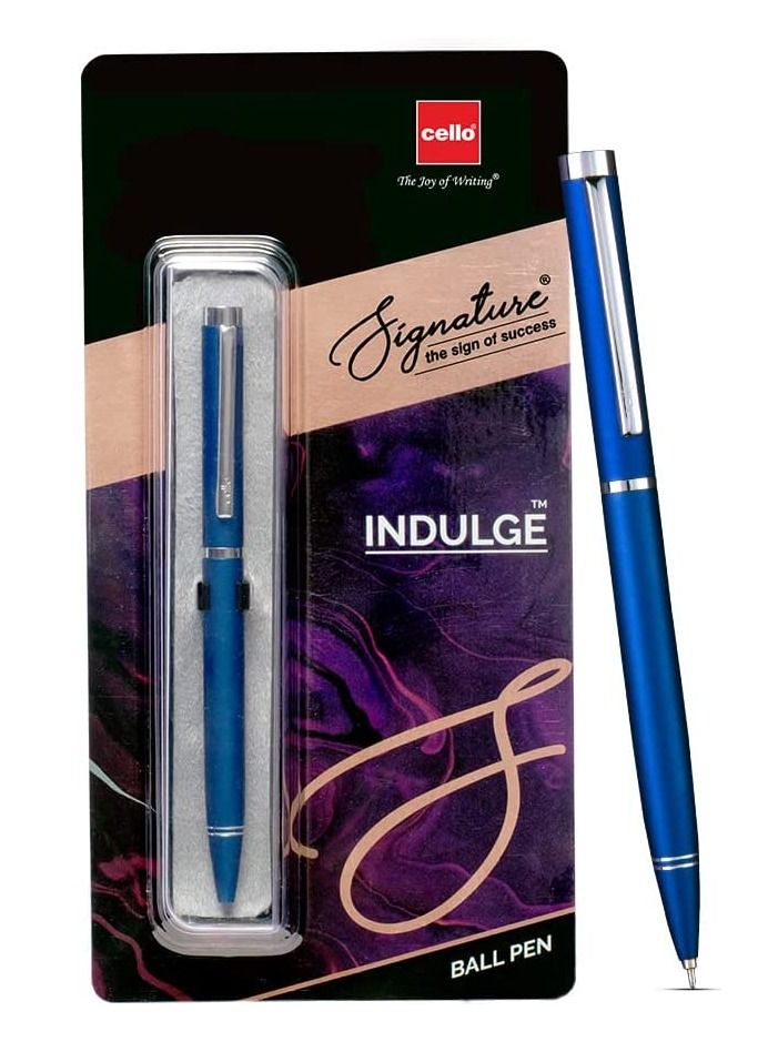 Cello قلم حبر جاف Signature Indulge باللون الأزرق - Image 1
