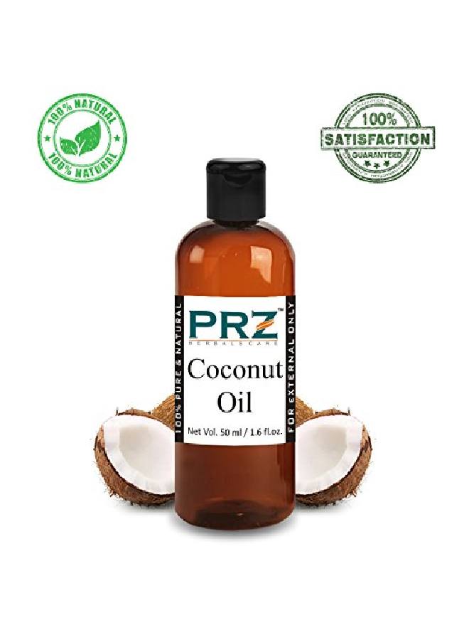 PRZ Combo of Cold Pressed Castor Oil & Coconut Oil 100% Pure & l Oil for Hair Skin and Body Massage (50ML Each) - Image 4