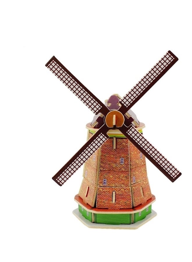 Mini Building Model Dutch Windmill Wf026 20*17*10cm