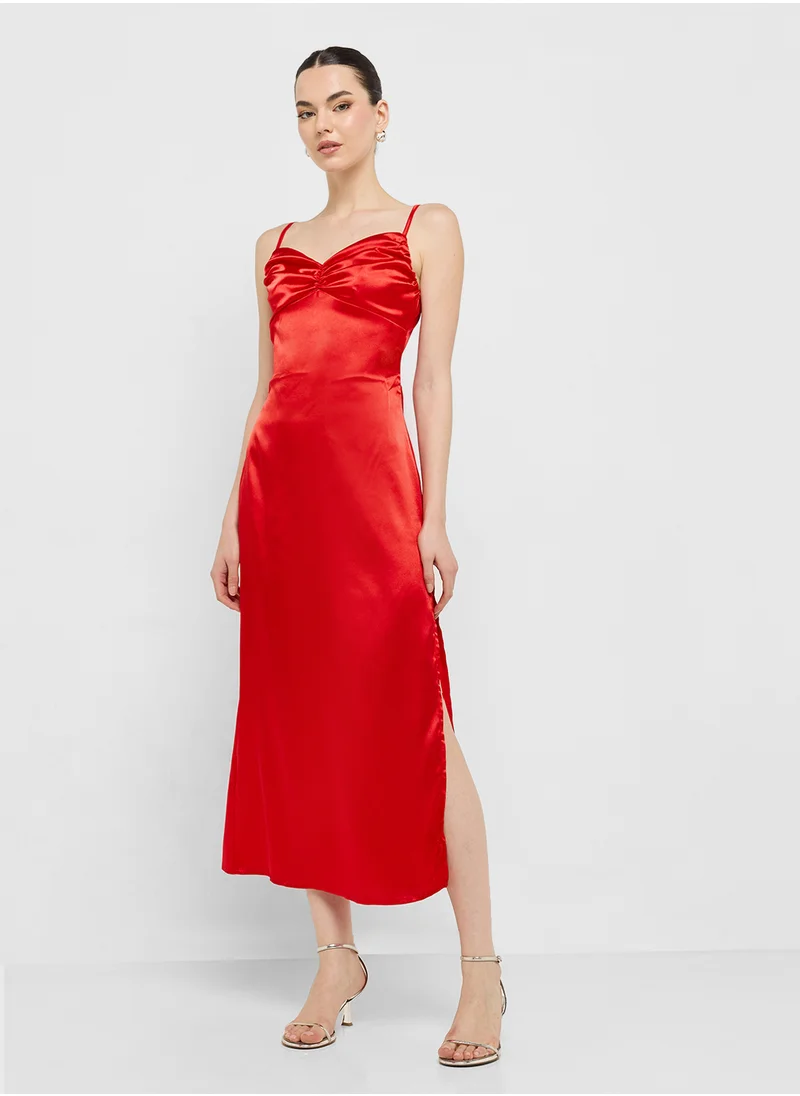 جينجر Satin Slip Dress