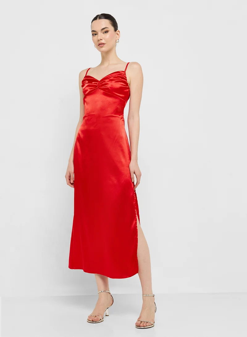 جينجر Satin Slip Dress