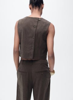 MANGO Lyocell Top With Buttons On The Back  - Image 2