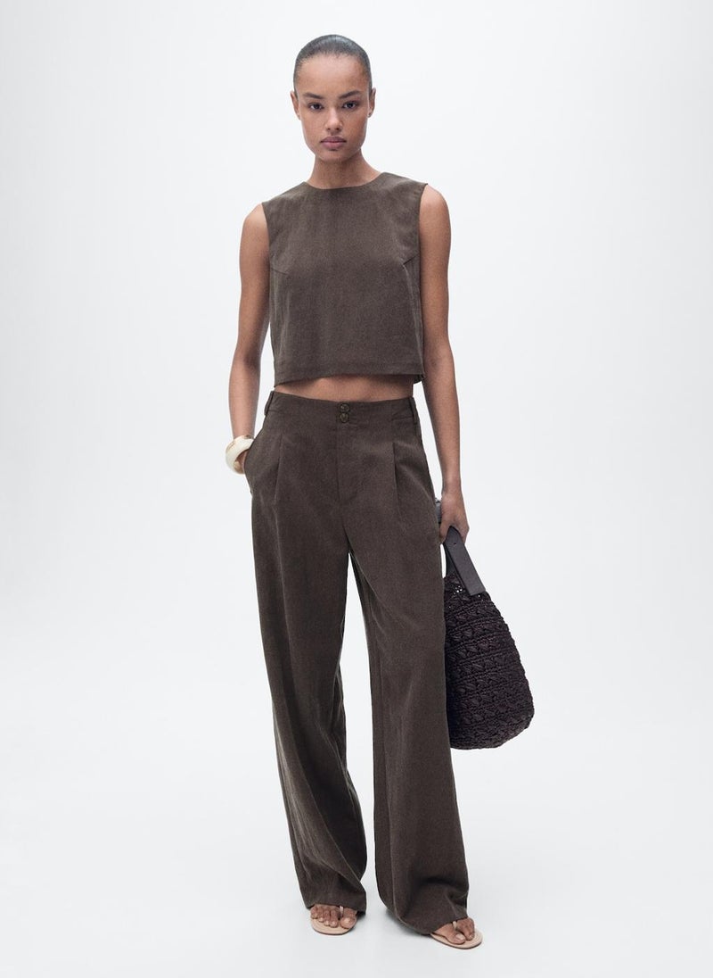 MANGO - Lyocell Top With Buttons On The Back - Image 1