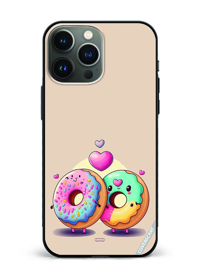 Protective Case Cover For Apple iPhone 14 Pro Max Donuts Design Multicolour