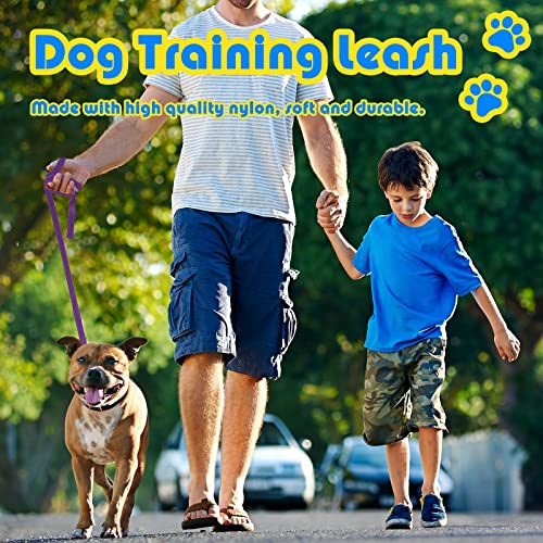 Sanwuta 9 Pack Nylon Dog Training Leash Bulk 6 ft Dog Leash for Small and Medium Puppy Traction Rope for Training, Play, Camping, or Backyard(Colorful) - Image 3