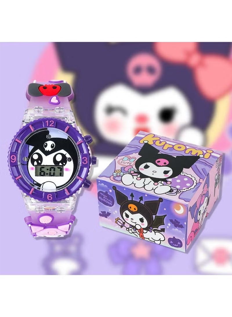 3 Pcs Kids Cartoon Watches with Music & Flashing Lights - Multi-Theme Digital Display Watch with Soft Silicone Strap, Gift-Ready Packaging for Birthdays/School/Parties (Boys & Girls) - Image 3