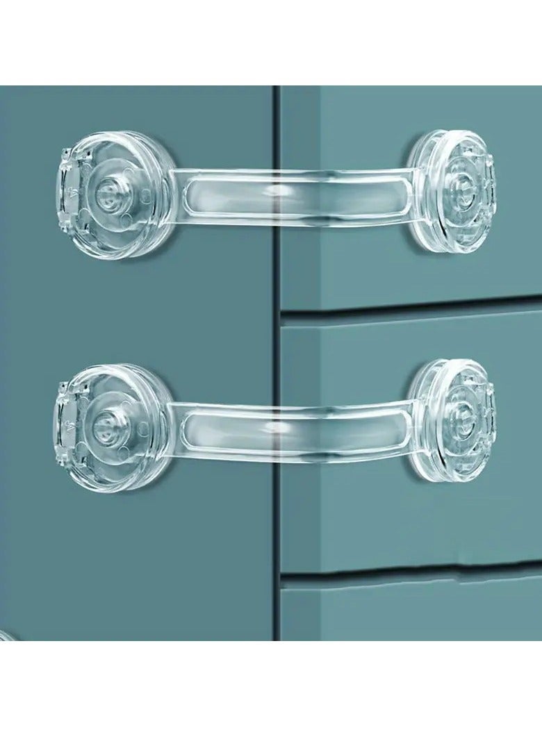 Little tots 5pcs Drawer Safety Strap Locks, Multi-use Straps Latches, Safety Drawer Locks For Cabinet Drawer Toilet Fridge - Image 1