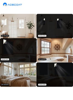 ACECOAT Portable Blackout Shades 300x145 cm (118" x 57") 100% Blackout Material Temporary Blackout Blinds / Curtains for Baby Nursery, Bedroom, Window, Dorm Room, Office or Travel Use  - Image 5