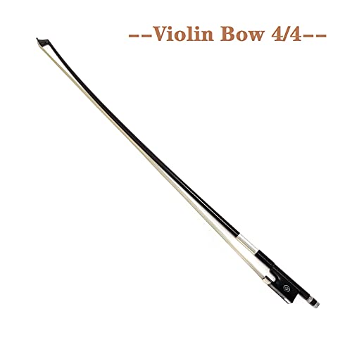 LIEKE Carbon Fiber Violin Bow 4/4 full size lightweight Fiddle Bow (4/4 size, Coffee) - Image 2
