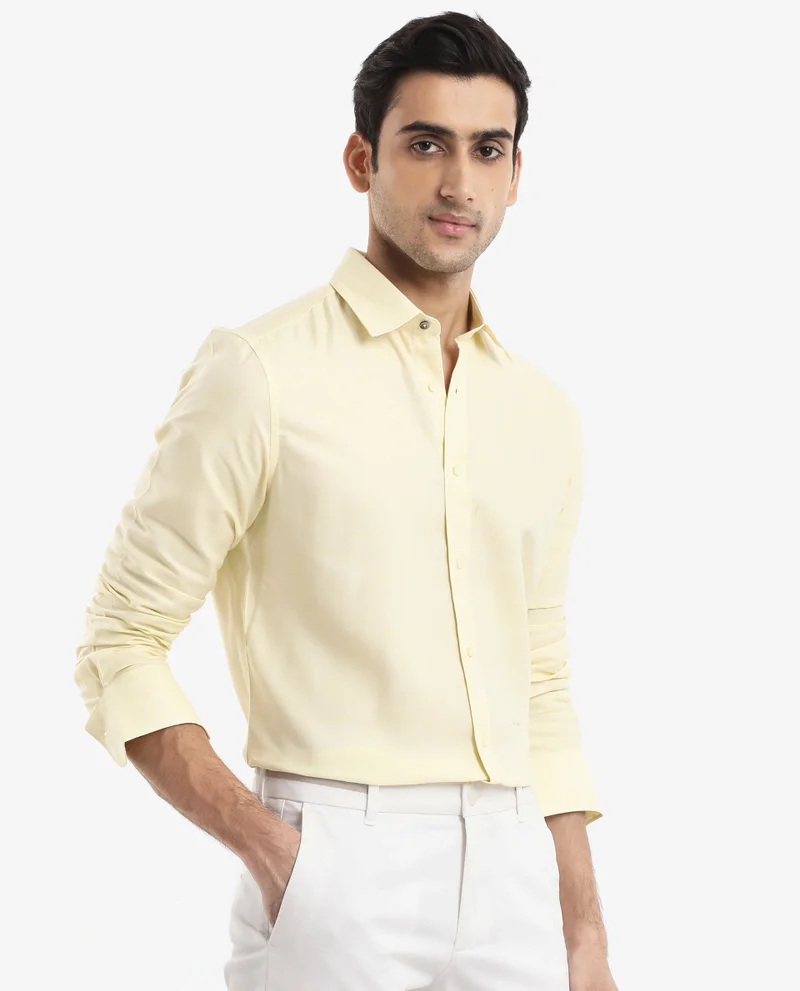 Rare Rabbit Men's Formal Plain Shirt