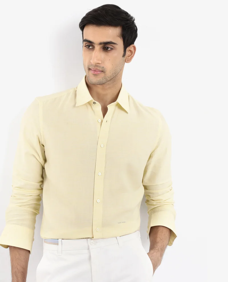 Rare Rabbit Men's Formal Plain Shirt