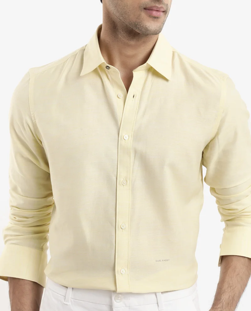 Rare Rabbit Men's Formal Plain Shirt