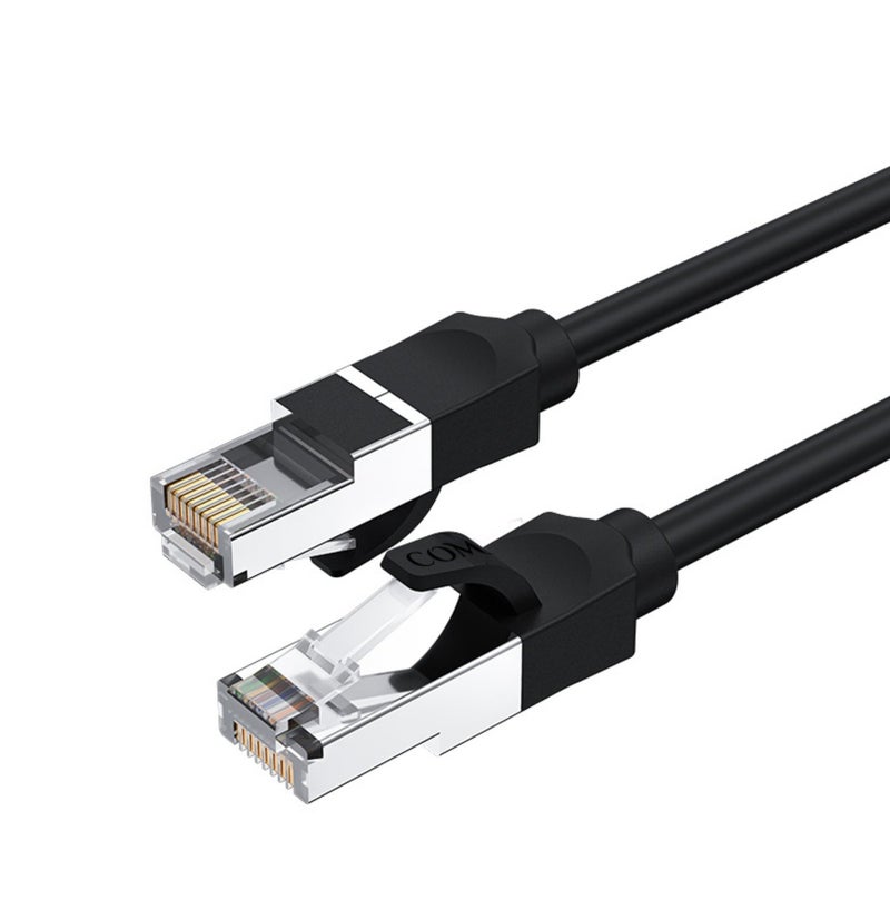 COMPIX Ethernet Cable Cat6 10M, High-Speed 10Gbps 500MHz Double Shielded LAN Cable, Silver-Plated & Fluke-Tested, Supports PC, PS5/PS4, Smart TV, Router, Modem, Hub, Switch, Laptop, Gaming Accessories - Image 1