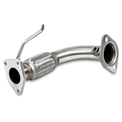 JY PERFORMANCE Front Flex Pipe Compatible With 2003-2007 2.4L Honda Accord Stainless Steel - Image 1