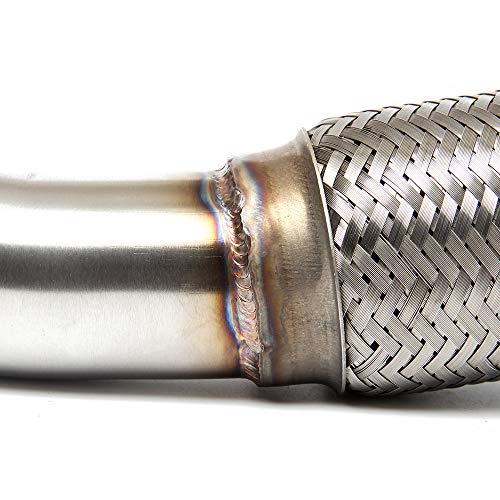 JY PERFORMANCE Front Flex Pipe Compatible With 2003-2007 2.4L Honda Accord Stainless Steel - Image 4