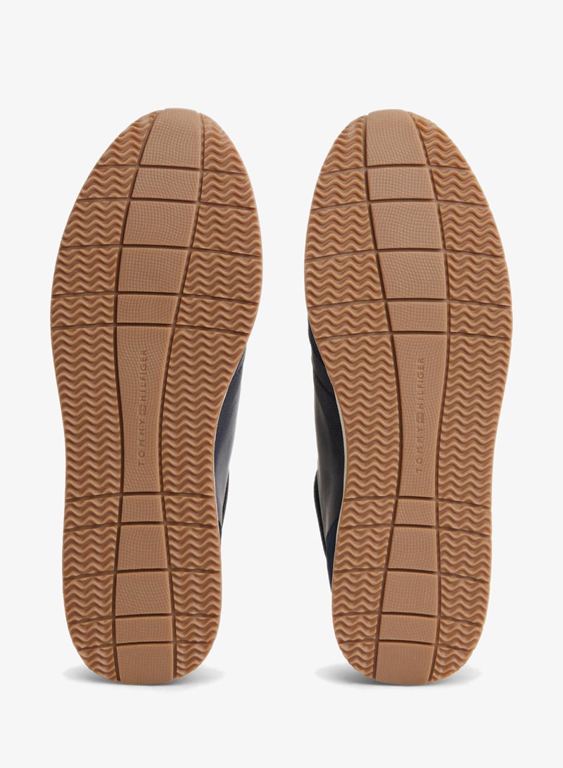 TOMMY HILFIGER Suede Mixed Texture Trainers - Image 5