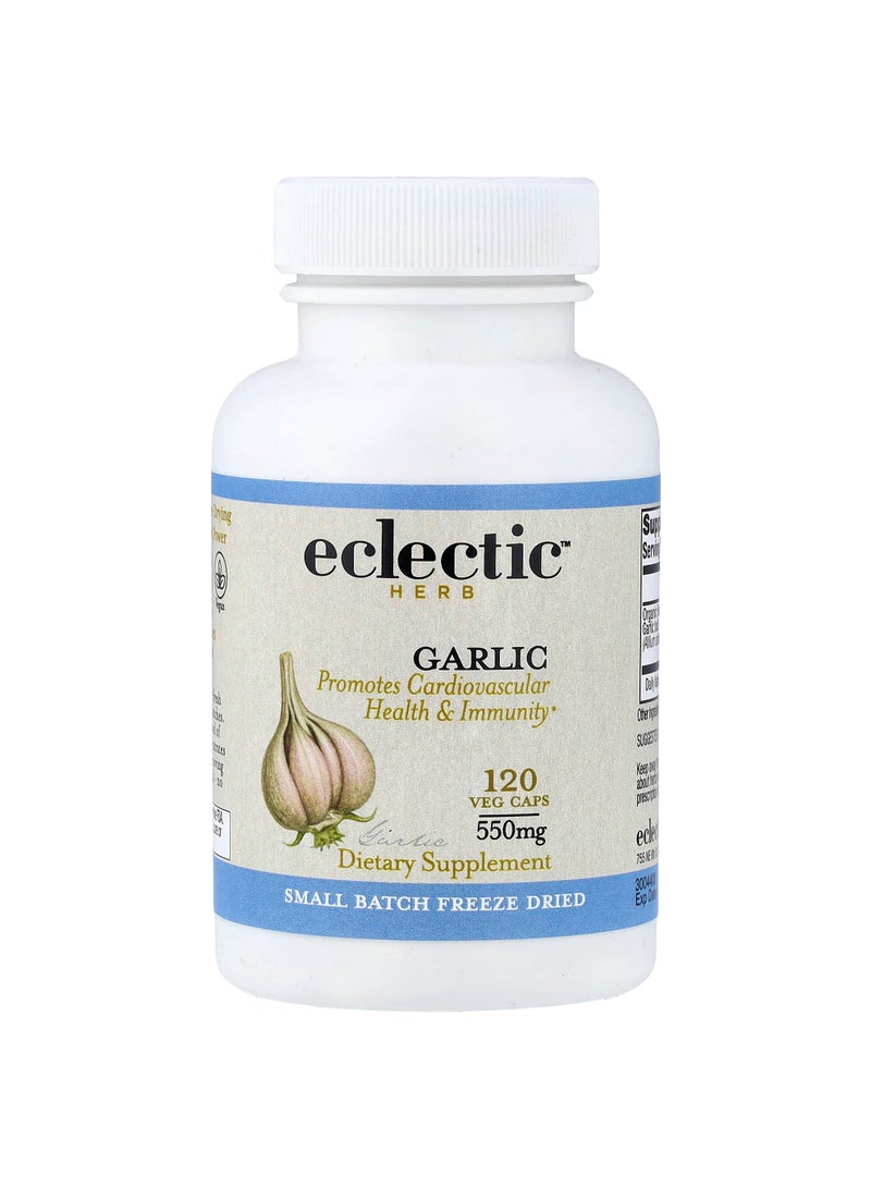 Eclectic Herb Freeze Dried Garlic, 550 mg, 120 Veg Caps