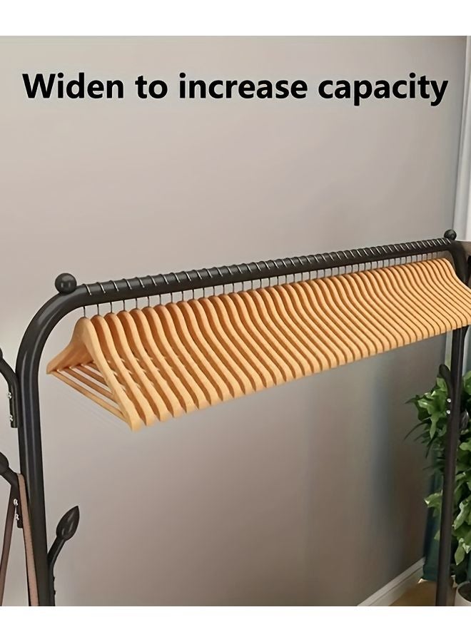 بلاك D120H رف تجفيف ملابس ثقيل ذو صف مزدوج وأخدود جانبي مع رف للأحذية - Image 5