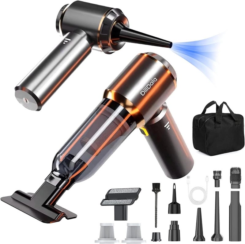 DiliDala Powerful Handheld Car Vacuum Cleaner 26000PA with Fast Charging and Multi-Function Accessories