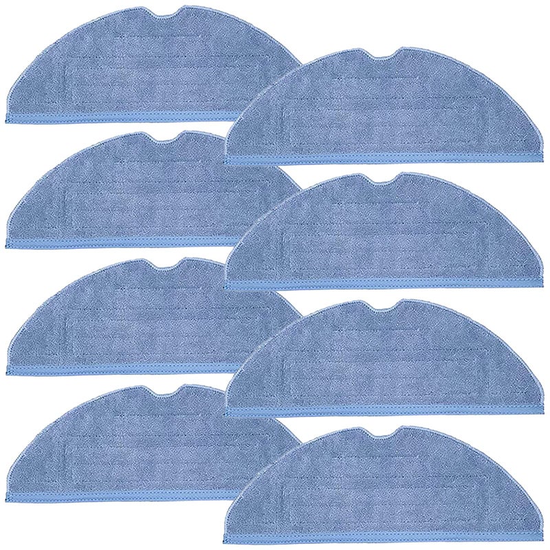 Bvhonwe 8 Pack S7 Vacuum Mop Replacement Pads for Xiaomi Roborock S7 Roborock S7+ Roborock S7 MaxV Roborock S8/S8+ Roborock S7 MaxV Plus Roborock T7S T7 plus T7S plus Robot Vacuum,8 Pack Microfiber Mop Pads - Image 1