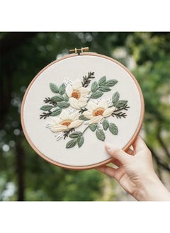 Mowin Embroidery starter kit with embroidery hoops and threads for craft enthusiasts hand embroidery embroidery skills  - Image 1