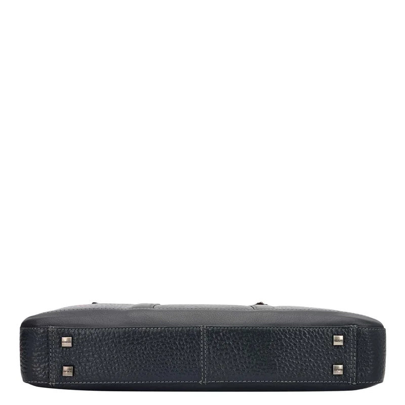 Da Milano Navy Classic Laptop Bag (M)  | Best Price UAE