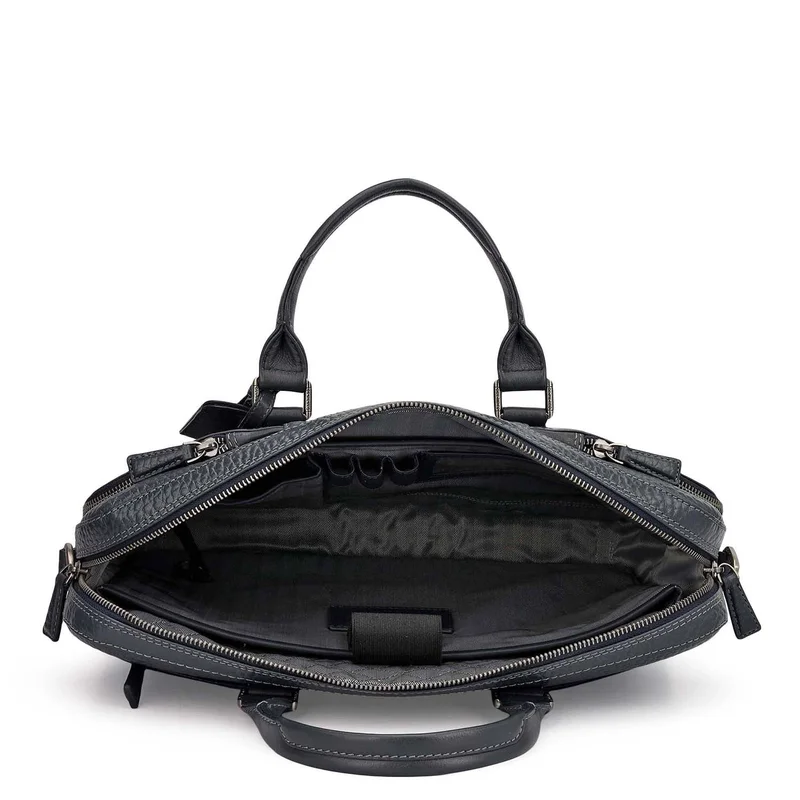 Da Milano Navy Classic Laptop Bag (M)  | Best Price UAE