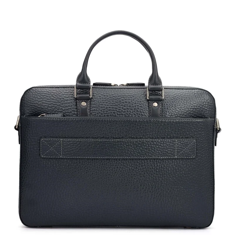 Da Milano Navy Classic Laptop Bag (M)  | Best Price UAE