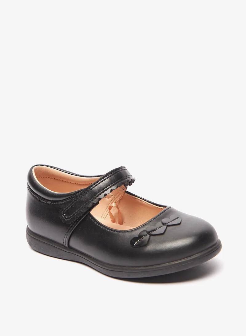 فلورا بيلا من شو إكسبرس Girls Hearts Embellished Mary Jane Shoes with Hook and Loop Closure