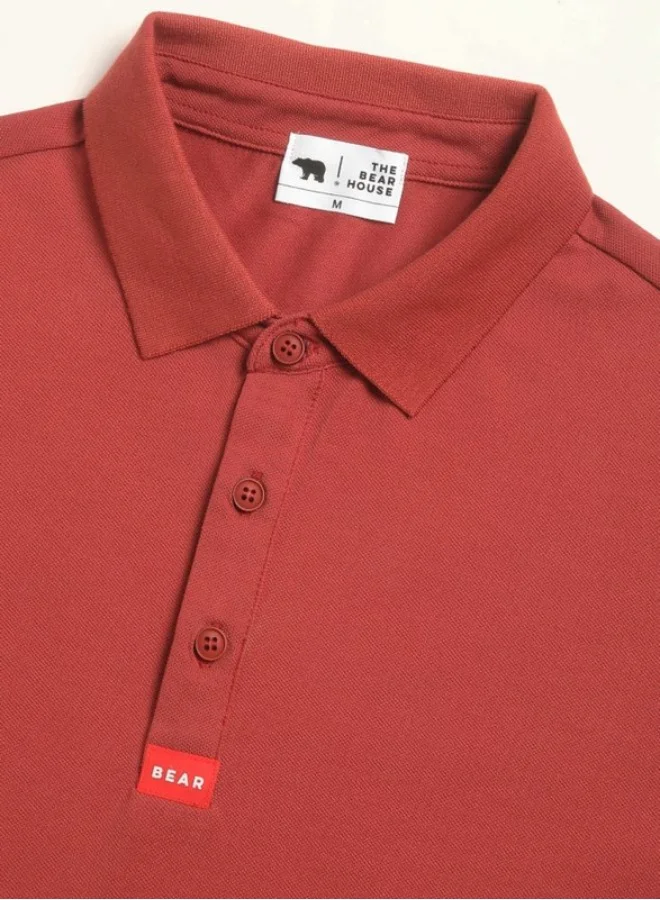 THE BEAR HOUSE Men's Polo Shirt for Casual & Semi-Formal Wear | Classic Collar Neck T-Shirt | Comfortable, Stylish & Versatile for Office, Travel, Outings & Everyday Use
