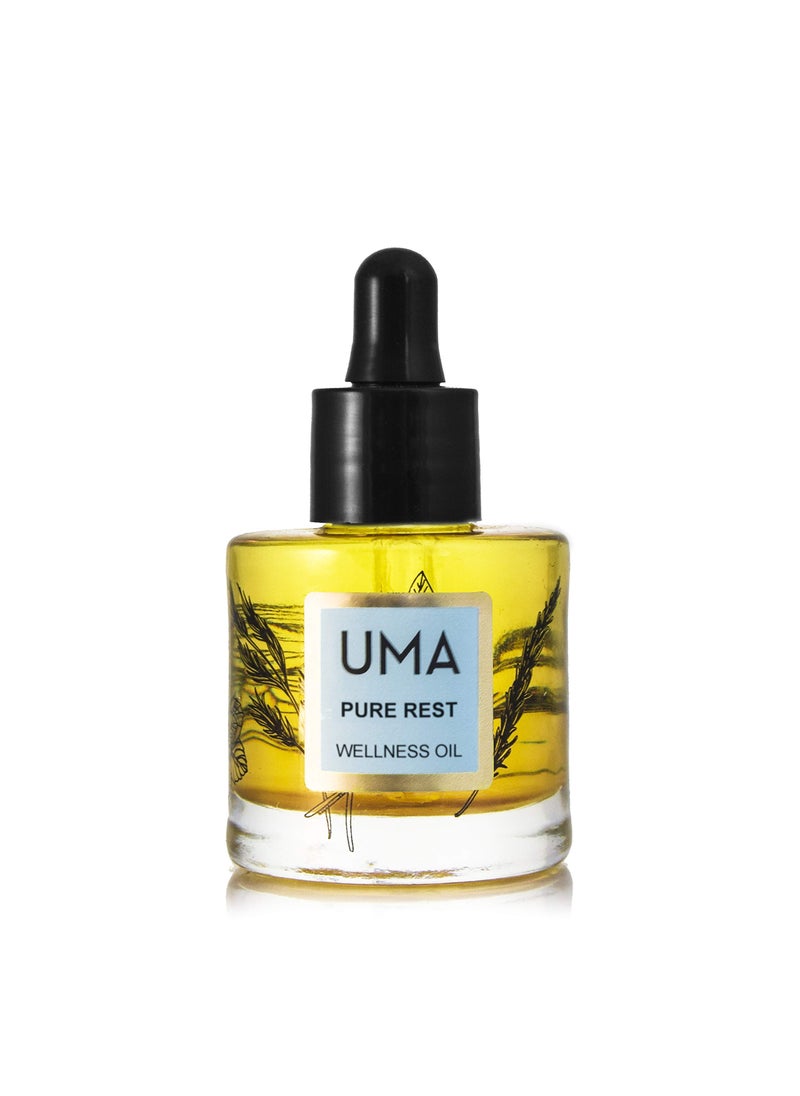 Uma UMA Pure Rest Wellness Oil for Fatigue & Restlessness, Promotes Deep Rest Naturally | 100% Organic Ayurvedic Soothing Essential Oils (1 fl oz | 30 ml) 