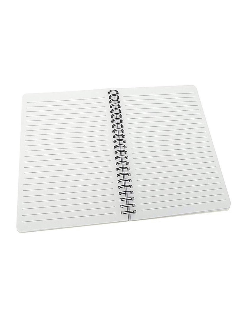 SYOSI 4 Pack A5 Spiral Notebook Journal,Wirebound Ruled Sketch Book Notepad Diary Memo Planner, A5 Size (8.3X5.7") & 80 Sheets (Leaf & Flower) - Image 5