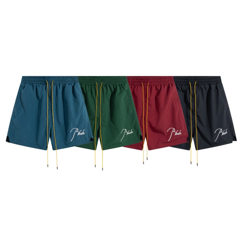Rhude American Style High Street Trendy Brand Letter Print Shorts Summer Loose Quick-Drying Men'S And Women'S Sports Beach Casual Pants - Image 2